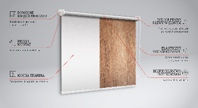 Rolgordijn verduisterend Hout