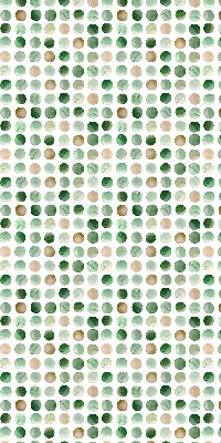 Rolgordijn voor het raam Groene cirkels