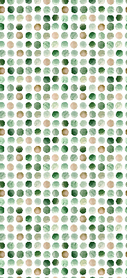 Rolgordijn voor het raam Groene cirkels