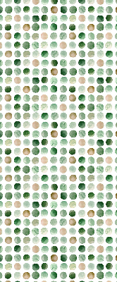 Rolgordijn voor het raam Groene cirkels