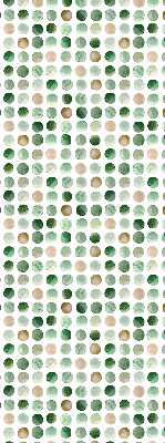 Rolgordijn voor het raam Groene cirkels