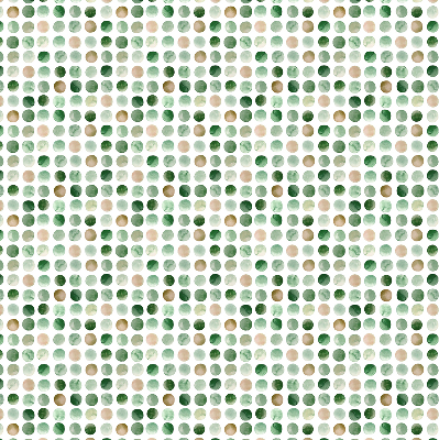 Rolgordijn voor het raam Groene cirkels