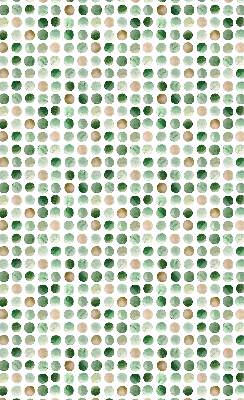 Rolgordijn voor het raam Groene cirkels