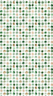 Rolgordijn voor het raam Groene cirkels