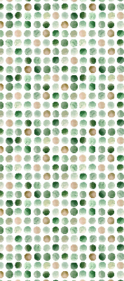 Rolgordijn voor het raam Groene cirkels