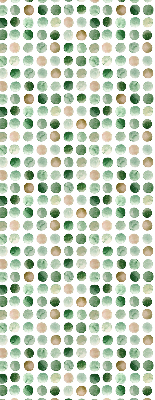 Rolgordijn voor het raam Groene cirkels