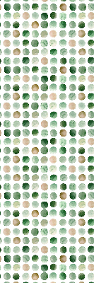 Rolgordijn voor het raam Groene cirkels