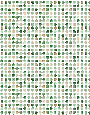 Rolgordijn voor het raam Groene cirkels