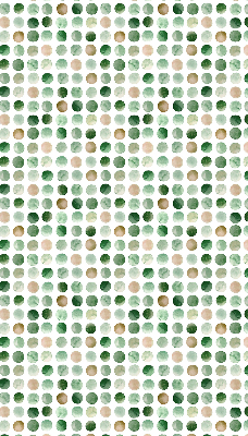 Rolgordijn voor het raam Groene cirkels