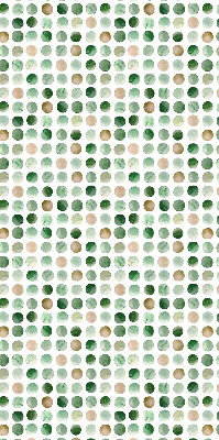 Rolgordijn voor het raam Groene cirkels