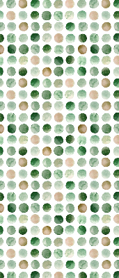 Rolgordijn voor het raam Groene cirkels