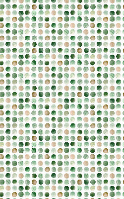 Rolgordijn voor het raam Groene cirkels