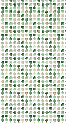 Rolgordijn voor het raam Groene cirkels