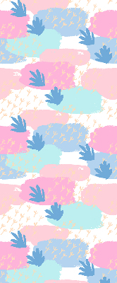 Rolgordijn voor het raam Sporen op een gekleurde achtergrond