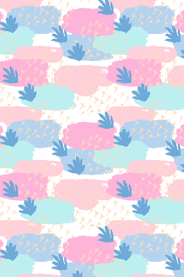 Rolgordijn voor het raam Sporen op een gekleurde achtergrond