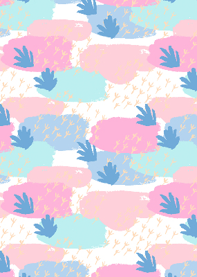 Rolgordijn voor het raam Sporen op een gekleurde achtergrond