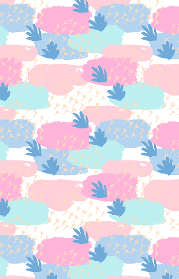 Rolgordijn voor het raam Sporen op een gekleurde achtergrond