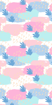 Rolgordijn voor het raam Sporen op een gekleurde achtergrond