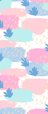 Rolgordijn voor het raam Sporen op een gekleurde achtergrond