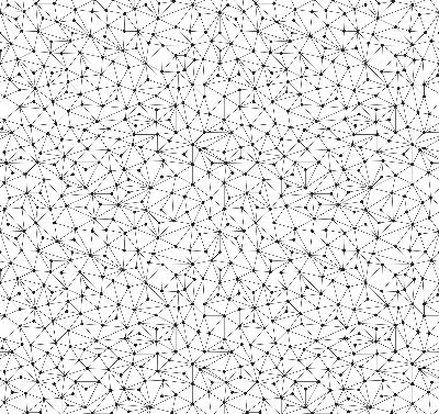 Rolgordijn voor het raam Verbonden punten