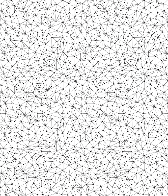 Rolgordijn voor het raam Verbonden punten