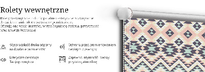 Rolgordijn voor het raam Driehoekpatroon