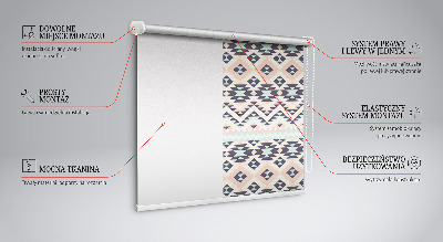 Rolgordijn voor het raam Driehoekpatroon