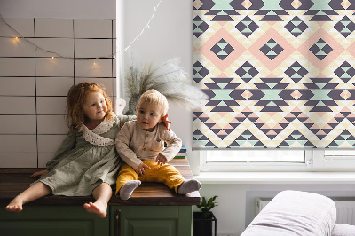 Rolgordijn voor het raam Driehoekpatroon