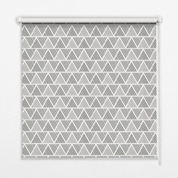 Rolgordijn voor het raam Gestreepte driehoeken