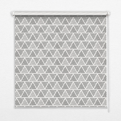 Rolgordijn voor het raam Gestreepte driehoeken