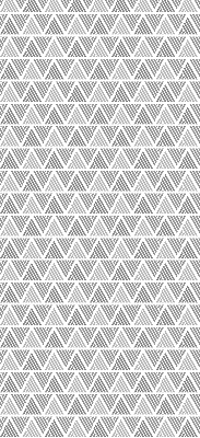 Rolgordijn voor het raam Gestreepte driehoeken