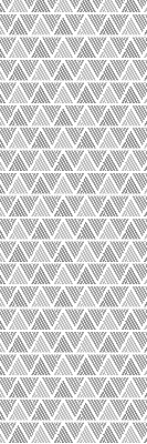 Rolgordijn voor het raam Gestreepte driehoeken