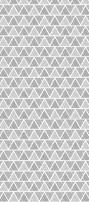 Rolgordijn voor het raam Gestreepte driehoeken