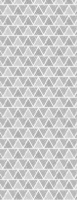 Rolgordijn voor het raam Gestreepte driehoeken