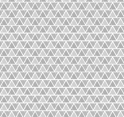 Rolgordijn voor het raam Gestreepte driehoeken