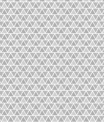 Rolgordijn voor het raam Gestreepte driehoeken