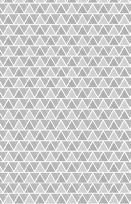 Rolgordijn voor het raam Gestreepte driehoeken