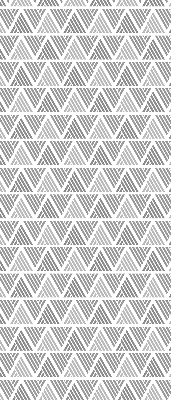 Rolgordijn voor het raam Gestreepte driehoeken