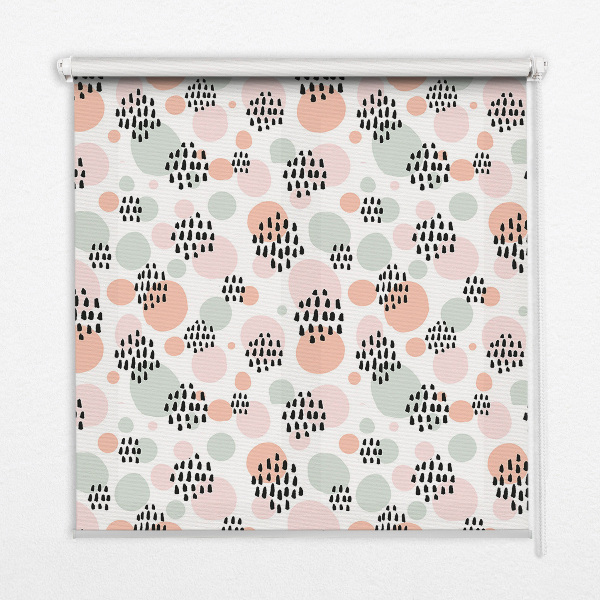 Rolgordijn verduisterend Zwarte gestippelde vlekken