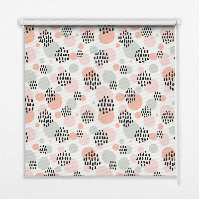 Rolgordijn verduisterend Zwarte gestippelde vlekken