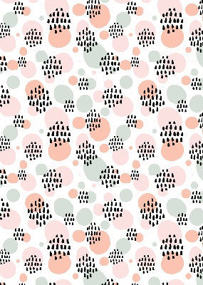 Rolgordijn verduisterend Zwarte gestippelde vlekken