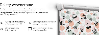 Rolgordijn verduisterend Zwarte gestippelde vlekken