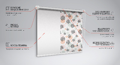 Rolgordijn verduisterend Zwarte gestippelde vlekken