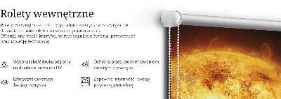 Rolgordijn voor het raam Geel gaas