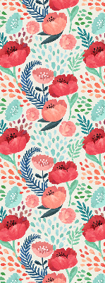 Rolgordijn voor het raam Papaver