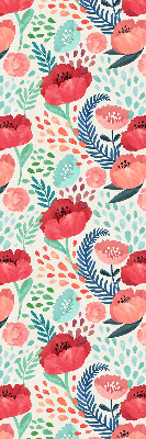 Rolgordijn voor het raam Papaver