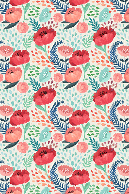 Rolgordijn voor het raam Papaver