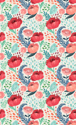 Rolgordijn voor het raam Papaver