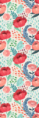 Rolgordijn voor het raam Papaver