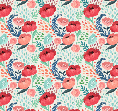 Rolgordijn voor het raam Papaver